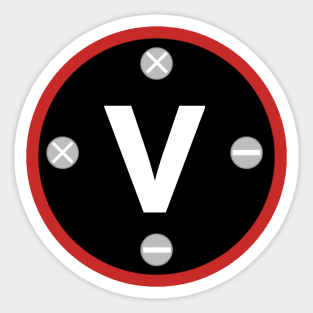 Letter V Sticker